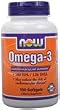 NOW OMEGA-3 FISH OIL 1000 MG SOFTGELS