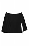 Black Plus Size Vented Swim Skirt - Women's Swimsuit Plus Size Swimsuits