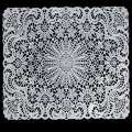 Present Time Set of (4) Lace Kitchen Table Placemats 18"x12" - White