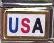 Clearly Charming USA Italian Charm