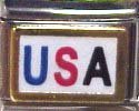 Clearly Charming USA Italian Charm