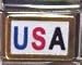 Clearly Charming USA Italian Charm