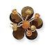 Sterling Silver Smoky Quartz Carnelian Crystal Gold Pearl Pin