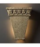 Justice Design 7910WGRAN Tuscan Garden Entrance Outdoor Wall Light - Granite