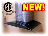 Review Euro-Kitchen  / Euro-Kitchen SPAGNA VETRO 36-inch Stainless Steel Glass Range Hood - SV168D7-36