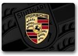 CoolYoYo Porsche Logo Pattern Custom Doormat Design Non-woven Fabric Multifuntional Doormat Indoor or Outdoor Use Size 23.6''*15.7''
