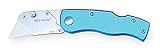 Westward 1YJD6 Folding Knife, 6 In, Clip Blade, Blue