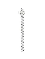 14K White-Gold Line Bracelet by US Gems