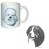 Bernese Mountain Dog Coffee Mug, Porcelain by Rosalinde (11 oz.)