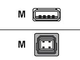 Belkin PRO Series - USB cable - 4 pin USB Type A (M) - mini-USB Type B (M) - 6 ft ( USB / Hi-Speed USB )