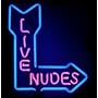 16" x 10" Neon Live Nudes Sign Bar Beer
