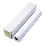 Large Format Semi-Gloss Paper for Inkjet , 7mil, 24w, 100'l, White, Roll