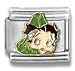 Clearly Charming Betty Boop Salute Italian Charm