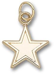 Dallas Cowboys Star 1/2" Charm/Pendant -14K/10K, Stainless Steel or Gold Plated