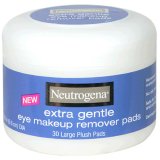 Neutrogena Eye Makeup Remover Pads, Extra Gentle, Large Plush Pads, 30 pads