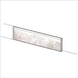Interceramic Tile - Glazed Porcelain Tile Borgo Antico Tile: 3X12 Bullnose Tile
