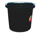 Fortiflex Flat-Back Bucket 6 Gallon Black