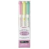 Zebra Highlighter Mild liner, 3 Color Set (WKT7-3C)