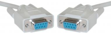 DB9 Female / DB9 Female, 8C, Null Modem Cable, 6 ft (UL)
