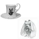 Maltese Cup and Saucer, Porcelain by Rosalinde