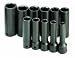S K Hand Tools (SKT4041) 11 Piece 1/2in. Drive SAE Deep 6 Point Impact Socket Set
