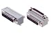 Low Profile Right Angle Adapter, DB25 Male / Female, Cable Exit 1