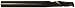 Magnate 1923 O-Flute Spiral Router Bits, Solid Carbide - Up Cut; 1/4 Cutting Diameter; 1 Flute