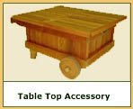 California Campfire Table Top Teak