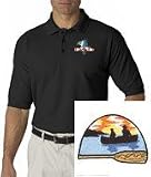 Mens Polo Shirt With Embroidered Image Of Canoe Logo Mens Polo Shirt With Embroidered Image Of Canoe Logo