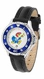 Kansas Jayhawks Competitor Ladies Watch with Leather Band