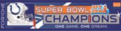 Indianapolis Colts Super Bowl 41 Champions Bumper Strip