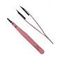 Tnt/rubis Tweezer - Pink Handle With Polymer Slant Tips