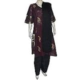 Salwar Kurti Printed Embroidered Cotton Womens Dress India