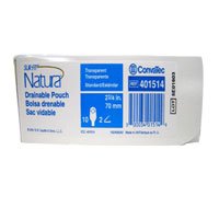 Convatec Surfit Natura Standard Drainable Pouch, 12 Inches, Transparent, Model No: 401514 - 10/Box