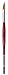 da Vinci Watercolor Series 5587 CosmoTop Spin Paint Brush, Slant Liner Synthetic with Red Handle, Size 10 (5587-10)