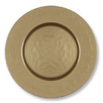 Lifestyle Collections Glass Plate-Metallic Gold