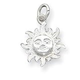 Sterling Silver Sun Charm