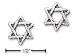 Sterling Silver Small Jewish Star Post Earrings