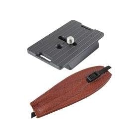 Camdapter Manfrotto Adapter with Chestnut ProStrap, Fits 3157N Plate, RC2-Type QRs