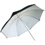 Adorama 33" White Interior Umbrella with Removeable Black Cover.