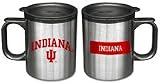 Indiana Hoosiers 13 oz. Stainless Steel Coffee Mug ( Set of Two ) - B0002BTZ8K