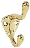 Stanley Hardware Coat And Hat Hook, Bright Brass #804020