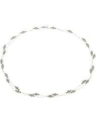 Sterling Silver And 14Kt Yellow Fashion Chain by US Gems