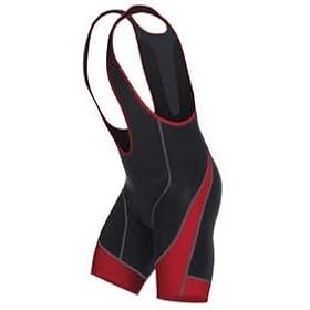 Click here to buy Astek Mens Cycling Premium 14 Panel Padded Bike Red Bib Shorts - Large.