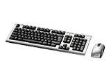 Labtec Wireless Desktop Edge - Keyboard - wireless - RF - mouse - PS/2 wireless receiver - German