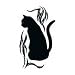 Black Cat Temporary Tattoo 1.5x2