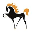 BLACK STALLION Temporary Tattoo 2x2