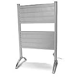 WarmRails - FHB - Hampton Flat Panel Electric Heated Towel Rack - Brass - 22 in.