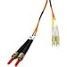 Cables to Go Low-Smoke Zero-Halogen - Patch cable - LC multi-mode (M) - ST multi-mode (M) - 26 ft - fiber optic - 50 / 125 micron - orange