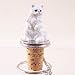 White Persian Cat Wine Bottle Stopper CTB08 [Kitchen]